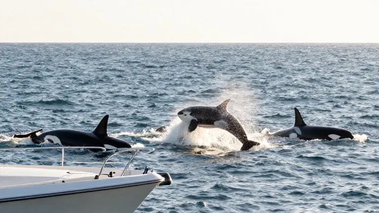 Illustration for: Eastern Pacific Orcas Hunt Off Palos Verdes, San Pedro, and Long Beach