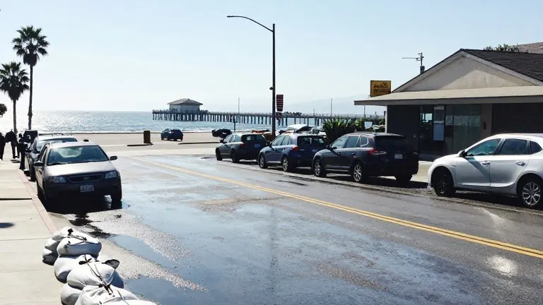Illustration for: High tides set to break records again Tuesday in San Pedro and Newport Beach