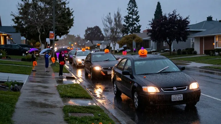 Illustration for: Up to 2 inches of rain forecast for LA Halloween